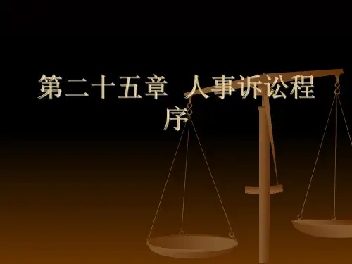 民事诉讼法  第二十五章  人事诉