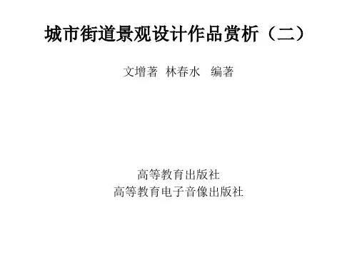 城市街道景观设计作品赏析(二)精品PPT课件