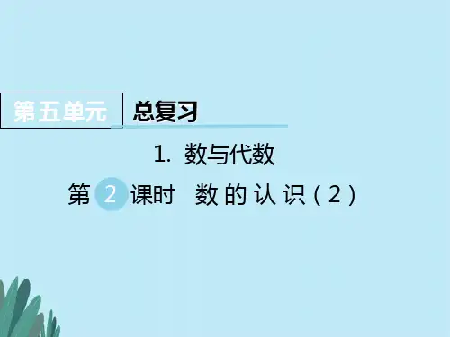 西师大版六年级数学下册第五单元  总复习数与代数 第2课时 数的认识(2)优质教学课件