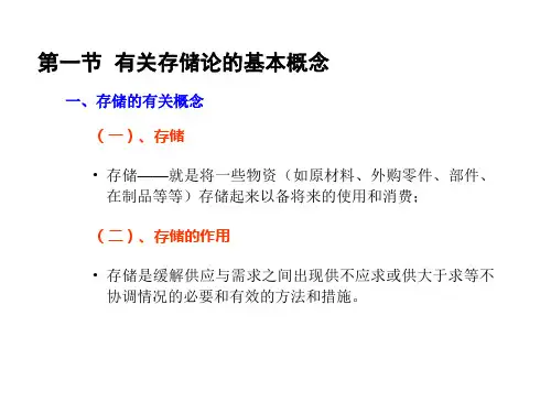 运筹学存储论