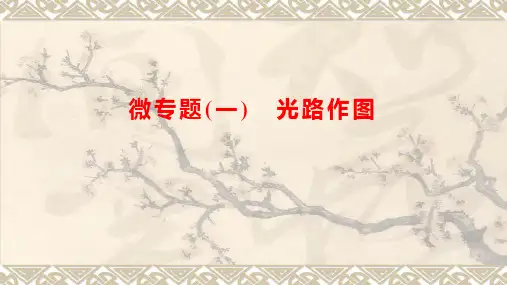 2024年中考物理一轮复习++微专题(一) 光路作图