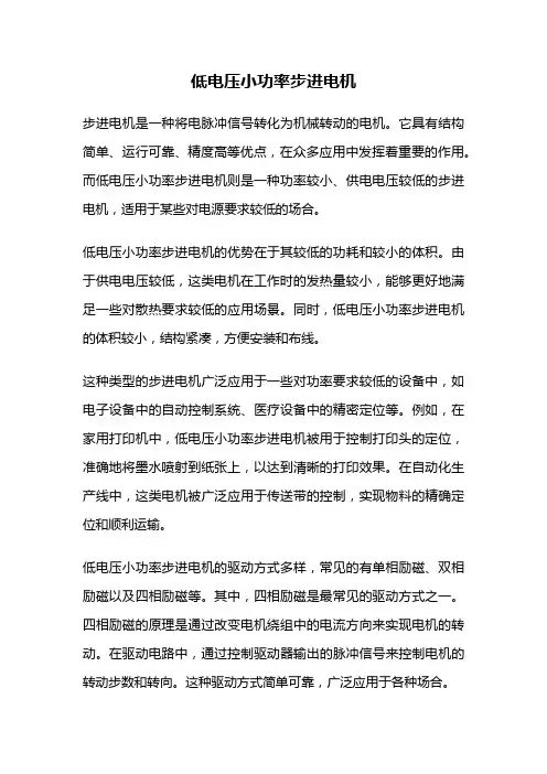 低电压小功率步进电机