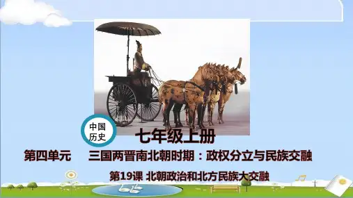 2024年新人教版七年级上册历史全册课件 第19课 北朝政治和北方民族大融合