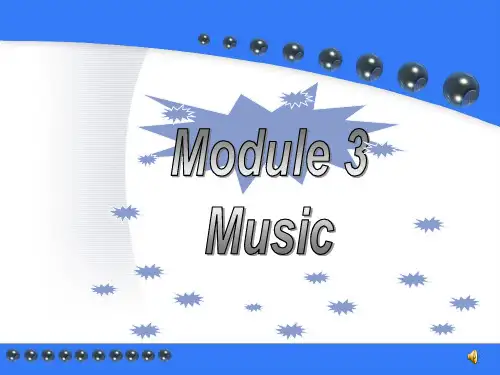 外研版必修二Module3_Music全单元 ppt课件
