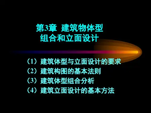第2篇 第3章  建筑物体型组合和立面设计PPT课件