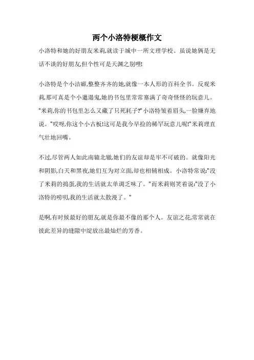 两个小洛特梗概作文