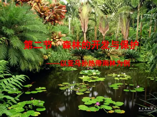 人教版高中地理必修3第二章第2节《森林的开发和保护——以亚马逊热带雨林为例》优质课件共71张