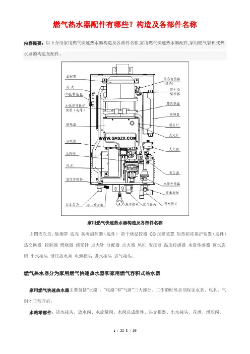 燃气热水器原理故障处理