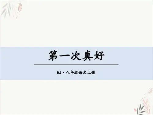 第一次真好ppt课件(实用版)