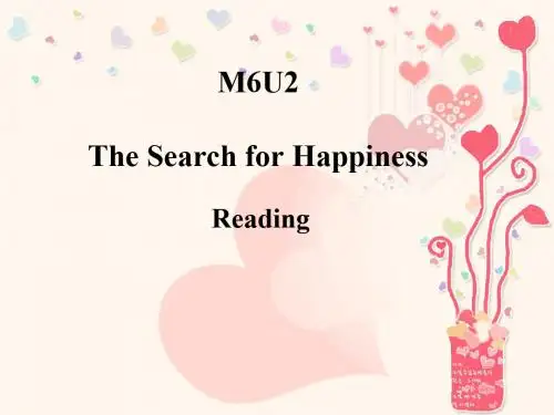 牛津译林版选修6：Unit2WhatishappinesstoyouReading(共27张PPT)