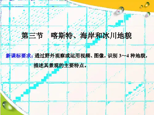 (2019新教材)新湘教版高中地理必修第一册同步课件：喀斯特、海岸和冰川地貌