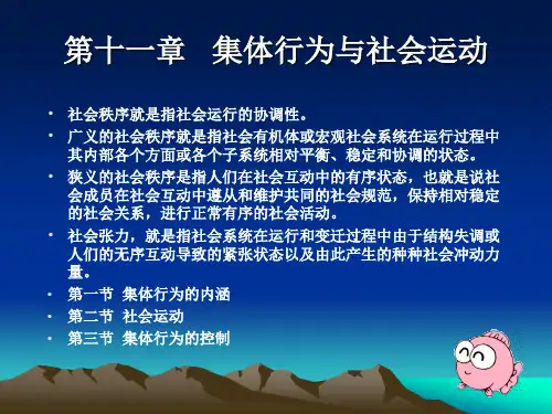 社会学 第十一章   集体行为与社会运动插图版