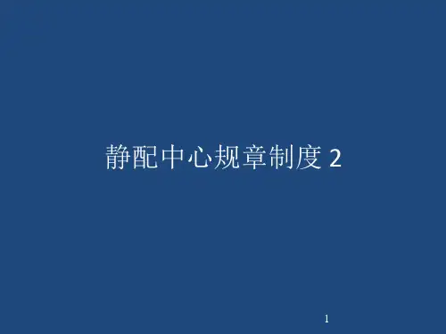 静配中心规章制度PPT精选文档