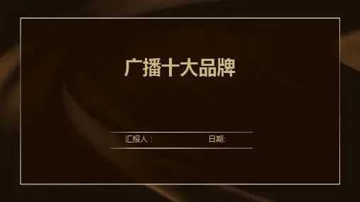 广播十大品牌