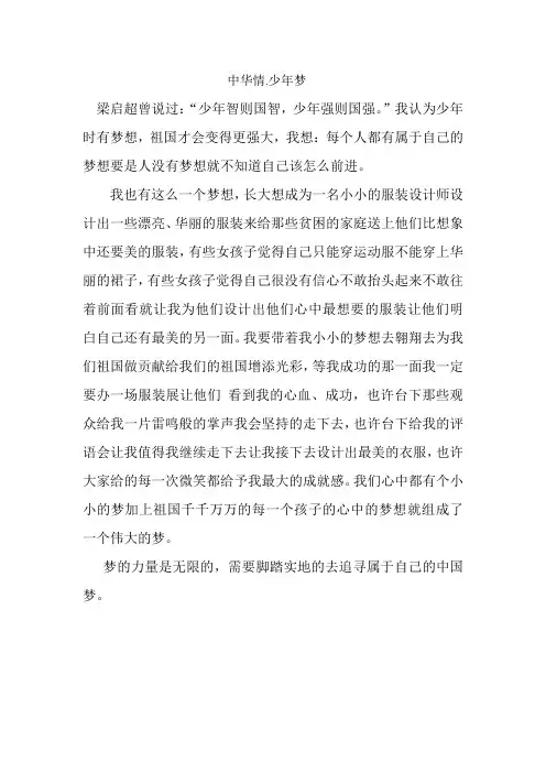 22号中华情.少年梦