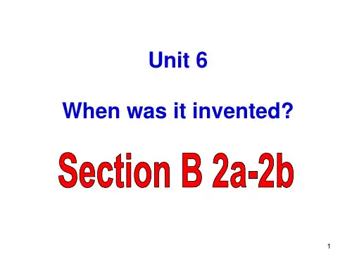 Unit6 SectionB reading 课件人教版新目标英语 九年级全一册