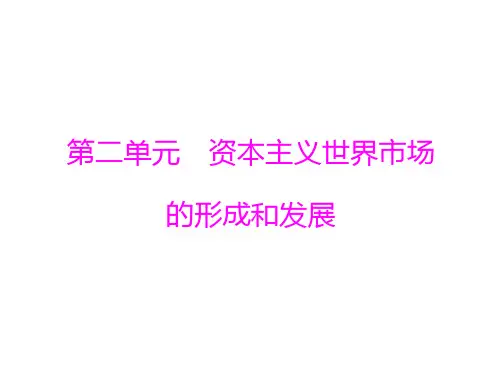 高中历史人教版必修二：第二单元 第5课 开辟新航路