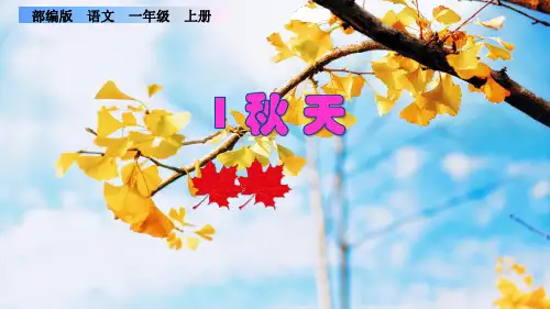 人教语文一年级上册《秋天》课件ppt