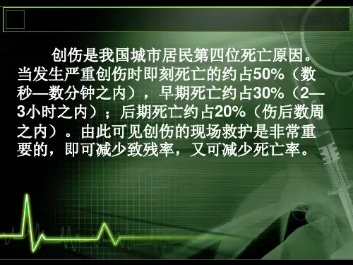 创伤救护课件新版