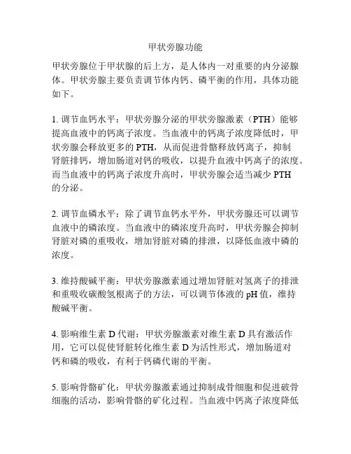 甲状旁腺功能