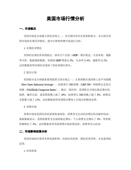 美国市场行情分析