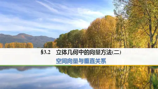 人教A版高中数学选修2-1《3.2立体几何中的向量方法(二)》课件