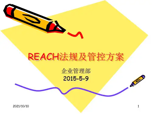 REACH法规及管控方案