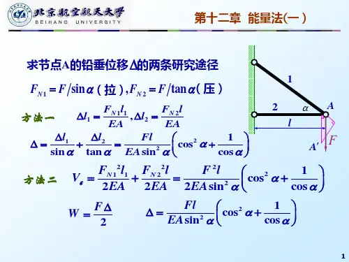材料力学课件：12  第十二章  能量法(一)