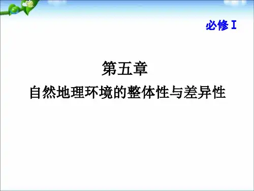 人教版高考地理必修(一)一轮复习课件：第5章-自然地理环境的整体性与差异性 (共95张PPT)
