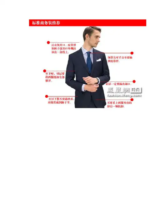 标准商务装领带的打法