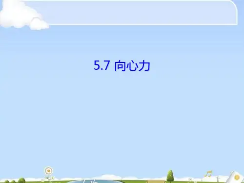 物理必修2人教版 5.6向心力 (共29张PPT)(优质版)