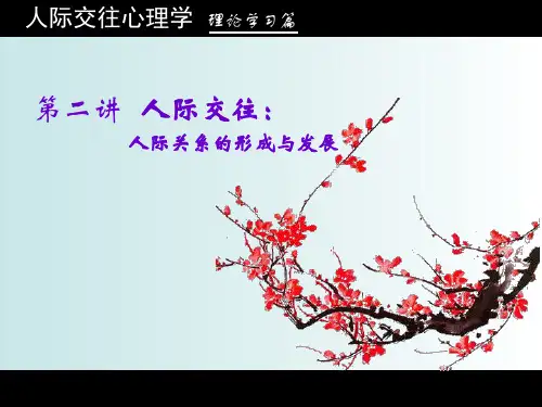 人际交往心理学——人际交往人际关系精品PPT课件