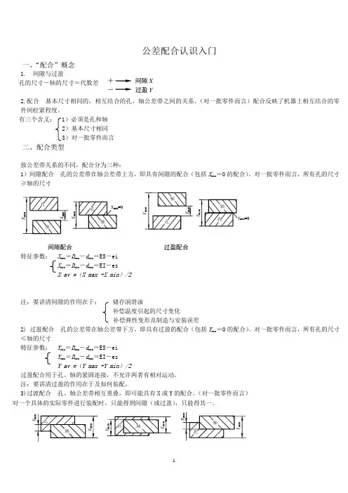 公差配合认识入门