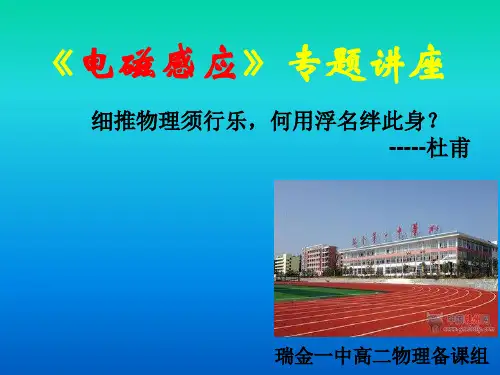 高三物理二轮专题复习讲座：电磁感应(共157张PPT)