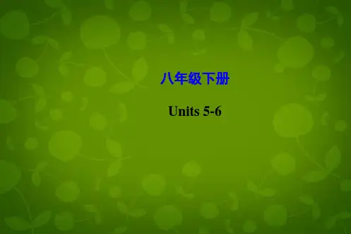 最新人教版八年级英语下册Unit56复习课件.ppt