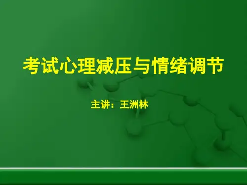 考试心理减压与情绪调节 (东辰版)