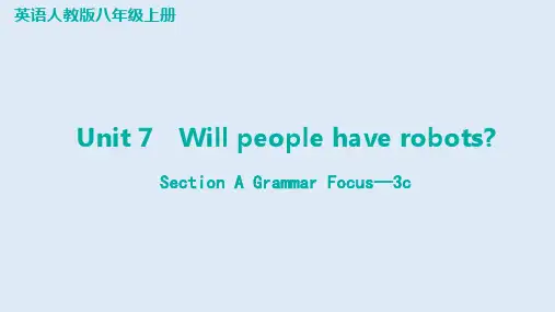 Unit+7Section+A+Grammar+Focus 人教版英语八年级上册