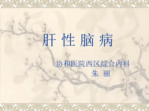 内科肝性脑病护理 ppt课件