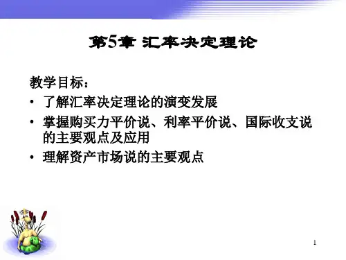 汇率决定理论(上PPT