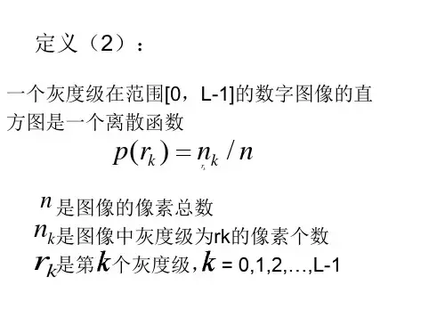 直方图均衡化