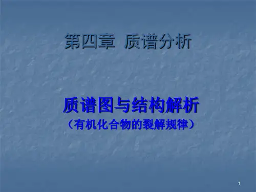 重要有机物的质谱图及裂解规律课件