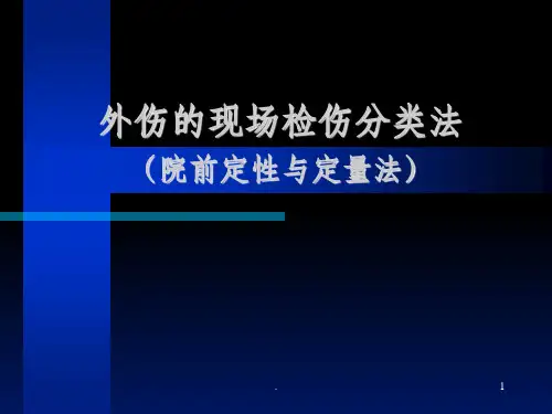 外伤的现场检伤分类法ppt课件