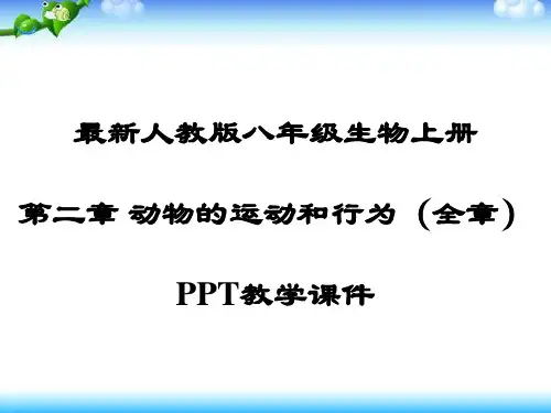 最新部编人教版八年级生物上册《第二章 动物的运动和行为(全章)》PPT教学课件