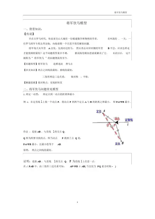 将军饮马模型(终稿)