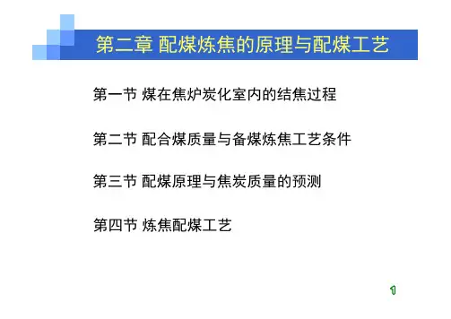 第二章 成焦过程和配煤原理 [兼容模式]
