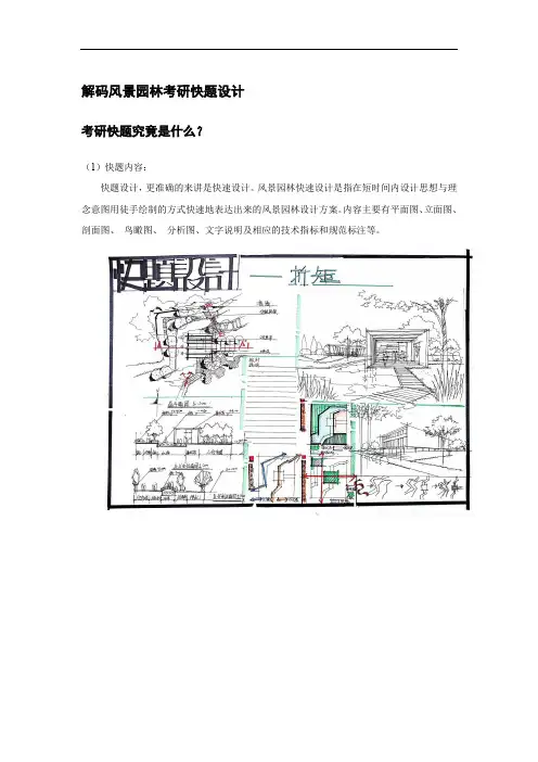 解码风景园林考研快题设计(1)
