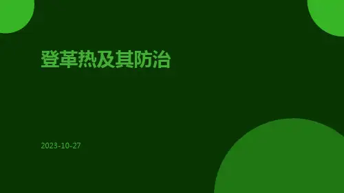 登革热及其防治