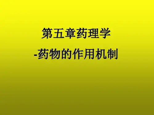 药物的作用机制-药理学PPT