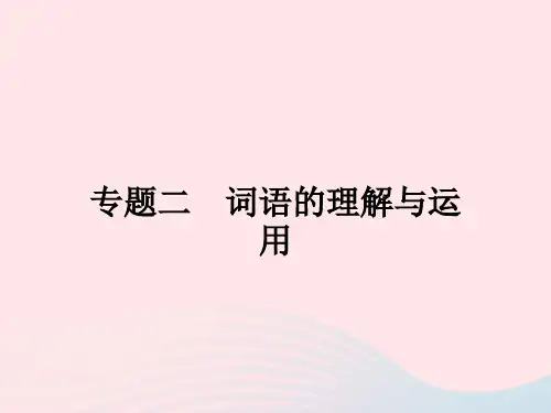 2022七年级语文上册专题二词语的理解与运用课件新人教版20221123221