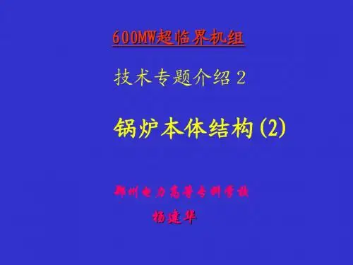 超临界锅炉本体结构(2)